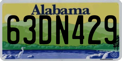 AL license plate 63DN429