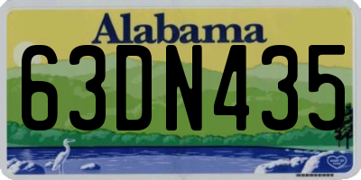 AL license plate 63DN435
