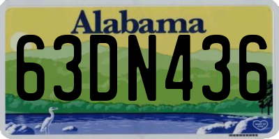 AL license plate 63DN436