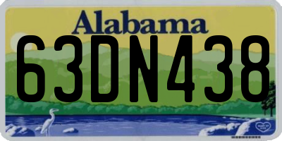 AL license plate 63DN438