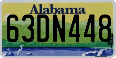 AL license plate 63DN448