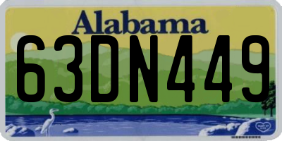 AL license plate 63DN449