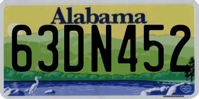 AL license plate 63DN452