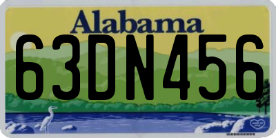 AL license plate 63DN456
