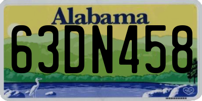 AL license plate 63DN458