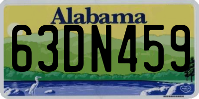 AL license plate 63DN459