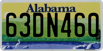 AL license plate 63DN460