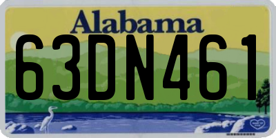 AL license plate 63DN461