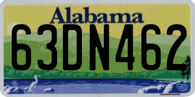 AL license plate 63DN462