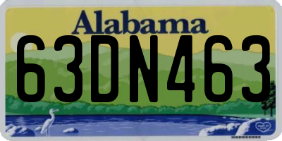 AL license plate 63DN463