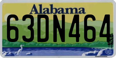 AL license plate 63DN464