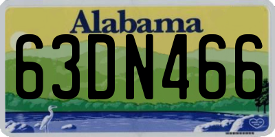 AL license plate 63DN466