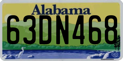 AL license plate 63DN468