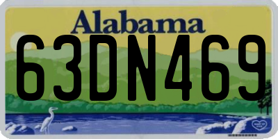 AL license plate 63DN469
