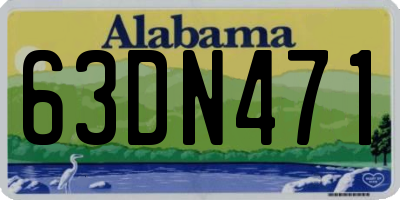 AL license plate 63DN471