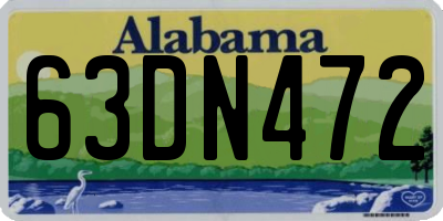 AL license plate 63DN472