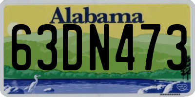 AL license plate 63DN473