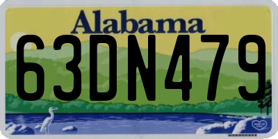 AL license plate 63DN479