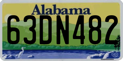 AL license plate 63DN482