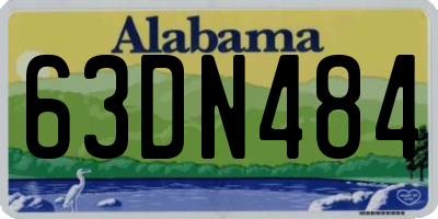 AL license plate 63DN484