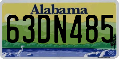 AL license plate 63DN485