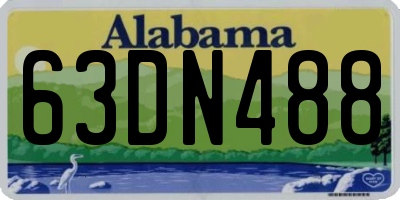 AL license plate 63DN488