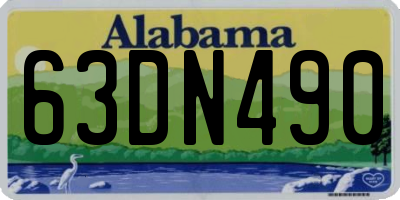 AL license plate 63DN490