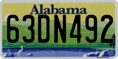 AL license plate 63DN492