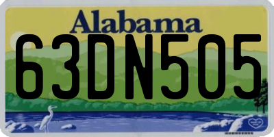 AL license plate 63DN505