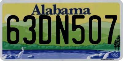 AL license plate 63DN507