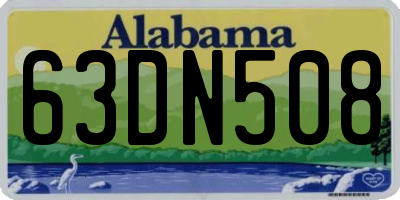 AL license plate 63DN508