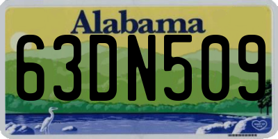 AL license plate 63DN509