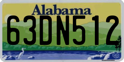 AL license plate 63DN512