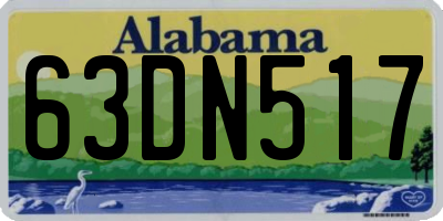 AL license plate 63DN517