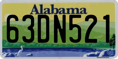AL license plate 63DN521