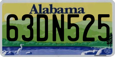 AL license plate 63DN525