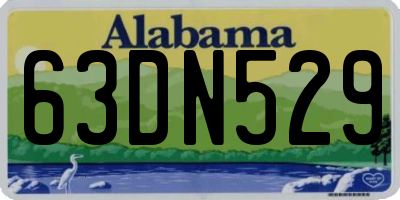 AL license plate 63DN529