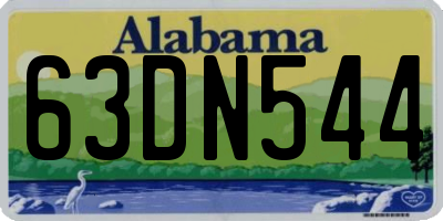 AL license plate 63DN544