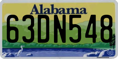 AL license plate 63DN548