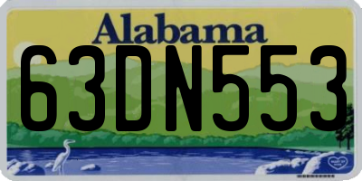 AL license plate 63DN553