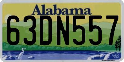 AL license plate 63DN557