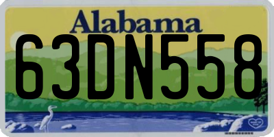 AL license plate 63DN558