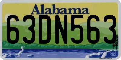 AL license plate 63DN563
