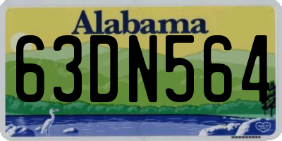 AL license plate 63DN564