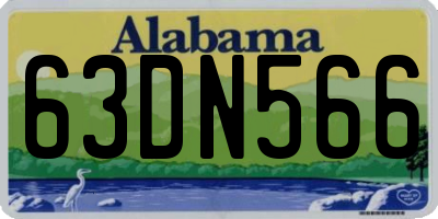 AL license plate 63DN566