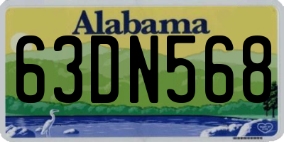 AL license plate 63DN568
