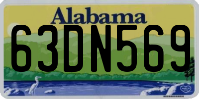 AL license plate 63DN569