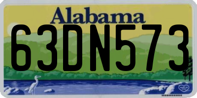 AL license plate 63DN573