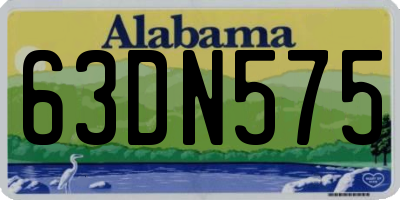 AL license plate 63DN575