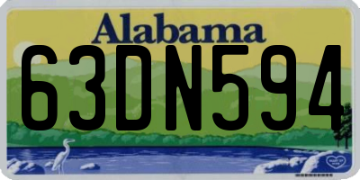 AL license plate 63DN594